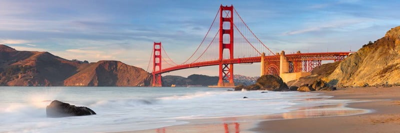 Golden Gate Bridge Sunset Photos